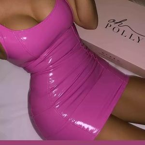 Pink Latex Dress